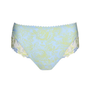 Comfortable elegant white embroidered tulle briefs