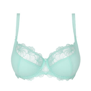 Underwired half cup bra