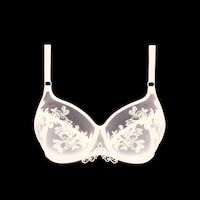 Underwired half cup bra