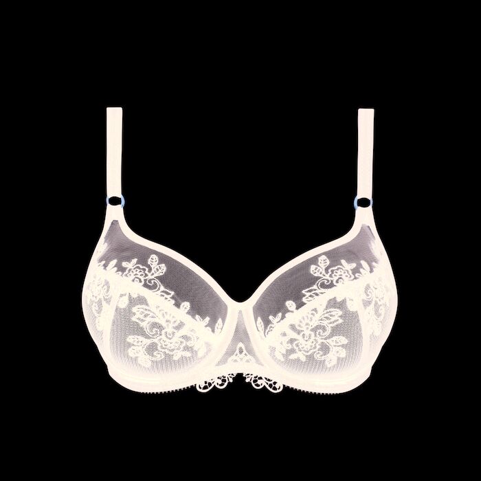 Underwired half cup bra