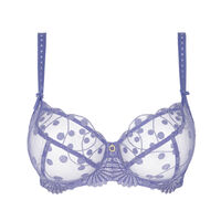 Underwired half cup bra