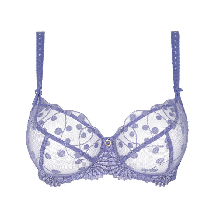 Underwired half cup bra