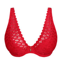 Half padded plunge bra