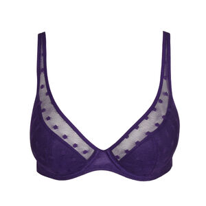 Half padded plunge bra