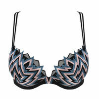Scarf wire bra Superstar Louisa Bracq couleur Noir Violette tailles 85 90  95 100 105 110 115 80