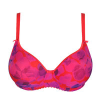 PRIMADONNA - FREE EXPRESS SHIPPING -Madison Padded Heart Shaped Bra-  Persian Red