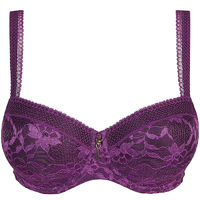PrimaDonna Twist TOUGH GIRL purple sparkle padded bra - heart shape