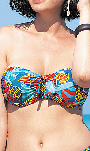La Bandana Antigel Strapless Bandeau Bikini Top