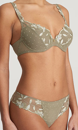 Marie Jo Coely Push-up Removable Pads Bra in Smokey